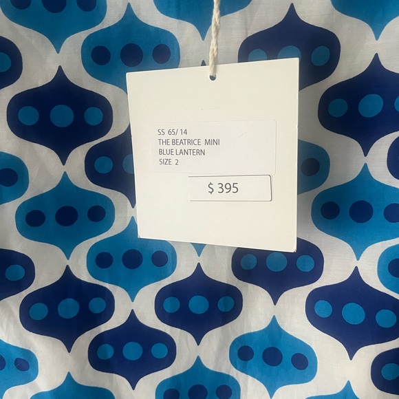 Jules Reid The Beatrice Dress Blue Lantern - Picture 5 of 7